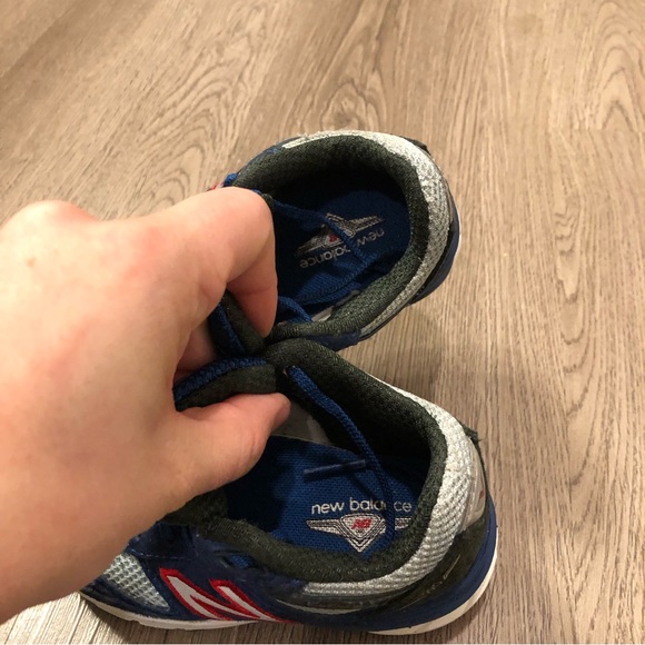 New Balance 990v5 Sneaker Toddler Size 5.5M Andromeda Blue/Red IC990NC5‎ - Picture 8 of 9